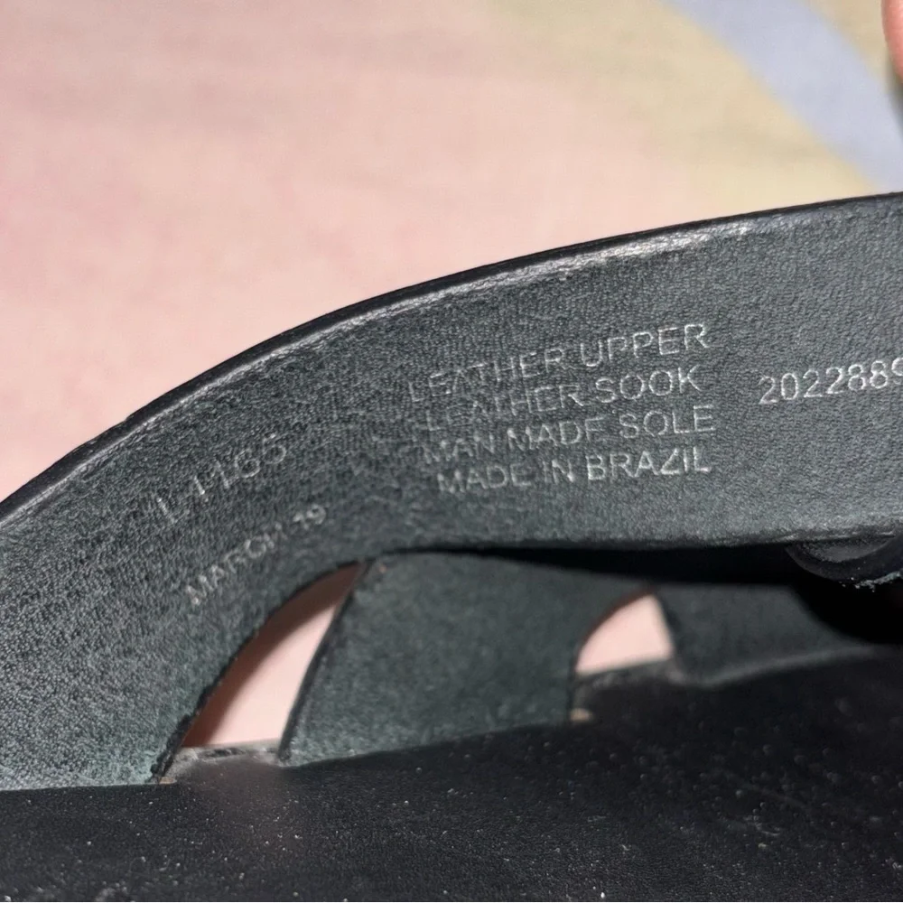 Madewell the Broadwalk Woven Slide black size 6